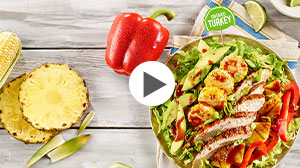 California Grilled Turkey Chef’s Salad